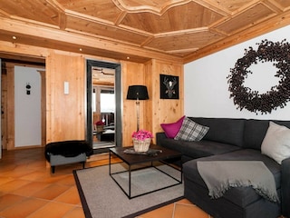 Ferienwohnung Platzhirsch, Wohnzimmer