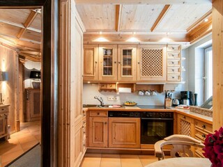 Ferienwohnung Platzhirsch, Küchenzeile