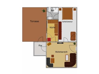 Appartement de vacances Ahlbeck (Usedom) Plan d'étage 14