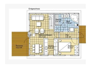 Vakantiehuis Baabe Grondplan 24