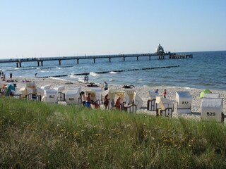 Strand, Seebrücke ,Tauchgondel