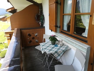Sitzecke Balkon 2. Schlafzimmer