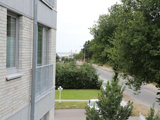 Blick vom Balkon in Richtung Wattenmeer