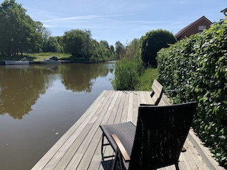 Sonnenbad am Gemeinschaftssteg