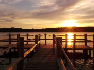 Ferienhaus44.de - Sonnenuntergang am See