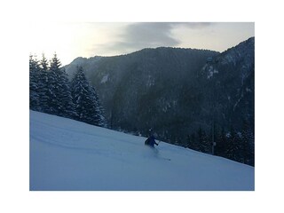 Skiing in the Pfronten Steinach ski area