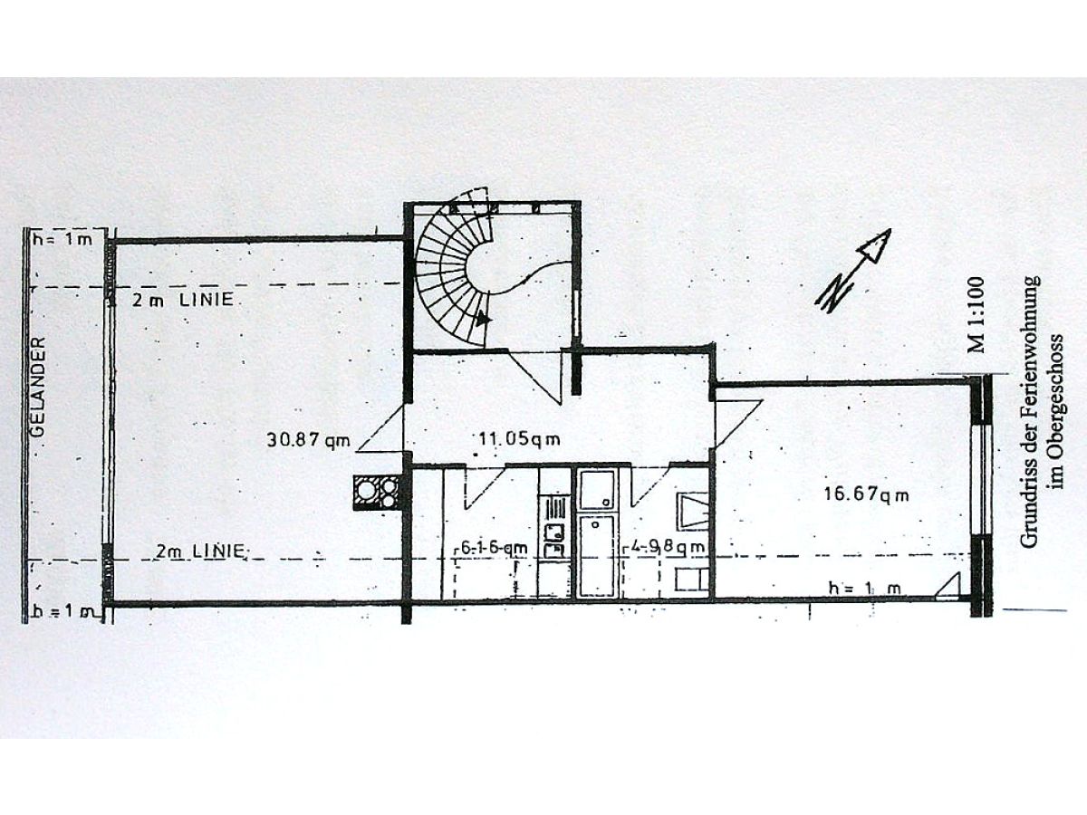 Grundriss der Ferienwohnung