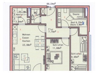 Appartamento per vacanze Sahlenburg Pianta del piano 39