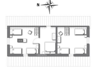 links: Grundriss Whg. Polly Dachgeschoss