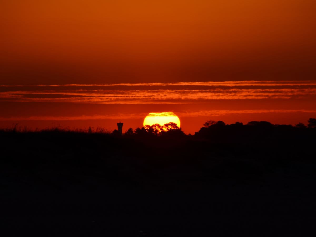 Strand Meia Praia Sonnenaufgang