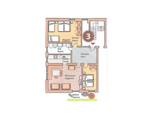 Appartement de vacances Vintl Plan d'étage 40