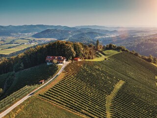 Lage des Winzerhauses inmitten der Südsteiermark