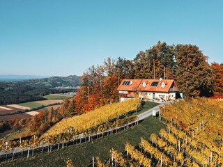 Ferienhaus in Herbststimmung