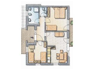 Appartamento per vacanze Kastelruth Pianta del piano 43