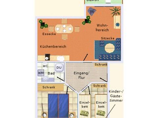 Appartement de vacances Prerow Plan d'étage 31