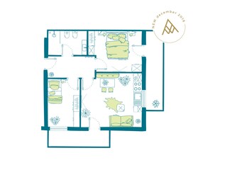 Vakantieappartement St. Johann im Ahrntal Grondplan 24