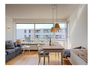 Blick um Balkon