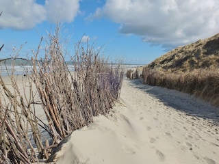 Weg an den Strand