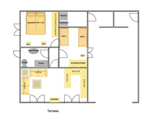 Appartamento per vacanze Polpenazze del Garda Pianta del piano 21
