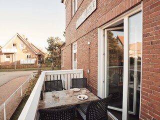 Balkon mit Morgen- und Abendsonne