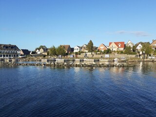 Maasholm vom Wasser aus gesehen