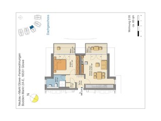 Apartamento de vacaciones Glowe Plano de planta 33
