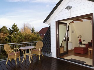 Eingang über die Terrasse