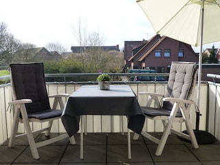 Süd-Balkon, freier Blick in alle Richtungen