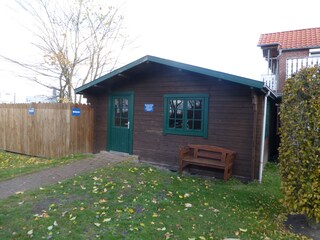 Gartenhaus für die Fahrräder unserer Gäste
