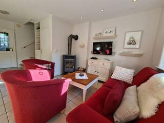 Wohnbereich mit Holzofen