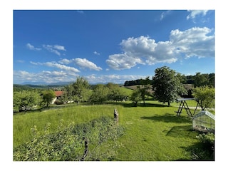Blick vom Ferienwonungsbalkon