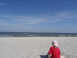 Strand; 1700 Meter unterhalb des Hauses