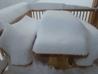 Terrasse im Winter