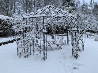 Winterimpression Rosengarten