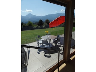 Blick auf die Terrasse