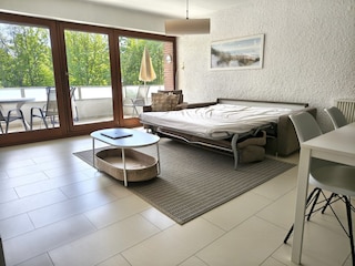 Bettsofa mit Lattenrost