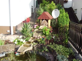 Teich mit Wasserfall