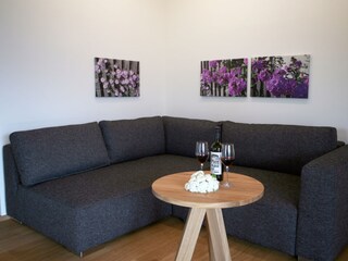 Sitzecke mit Schlafsofa