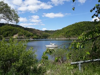 Die Aseler Bucht gegenüber des Hauses