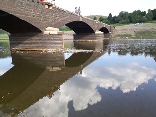 Die alte Brücke in Asel-Süd im Herbst