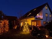 Garten in Weihnachtsstimmung