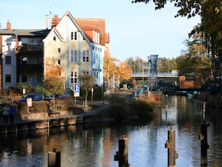 Die Plauer Altstadt, direkt an der Elde gelegen