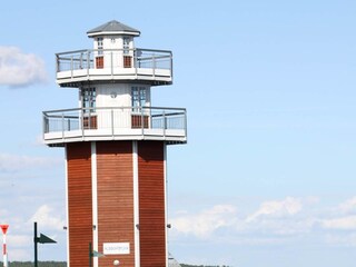 Der Leuchtturm liegt gleich um die Ecke