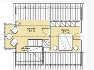 Vakantiehuis Baabe Grondplan 28