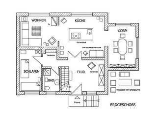 Vakantiehuis Binz Grondplan 36