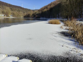 Riedener See im Winter