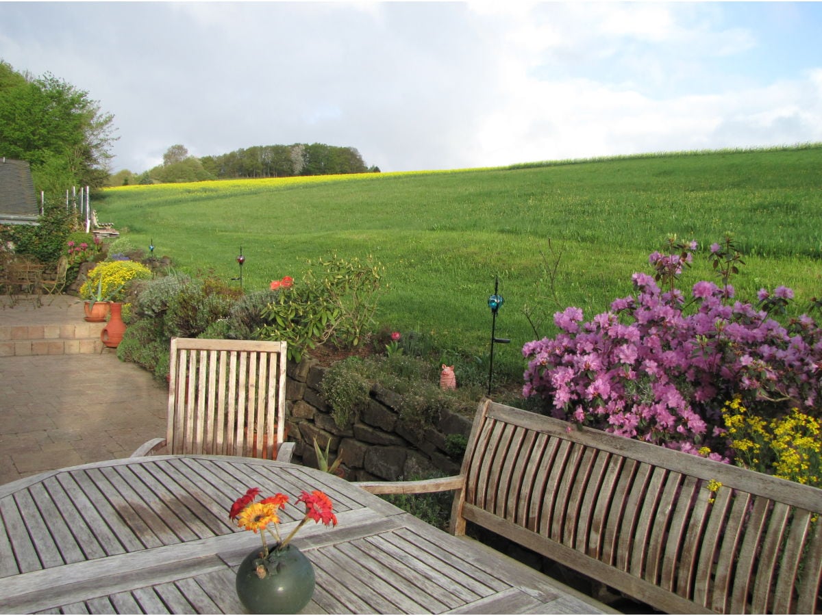 Terrasse im Frühjahr