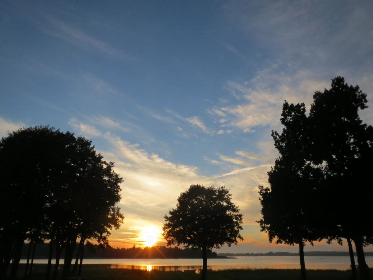 The sunset from the terrace