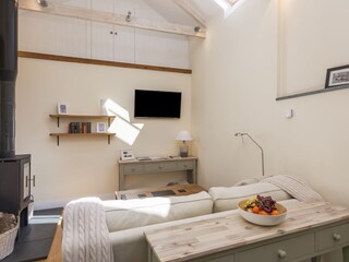 Seating area with a smart TV