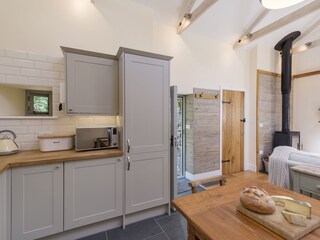 Küche und Wohnbereich